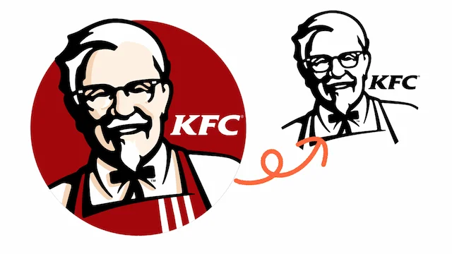 Beispiel: KFC Logo als Stempel